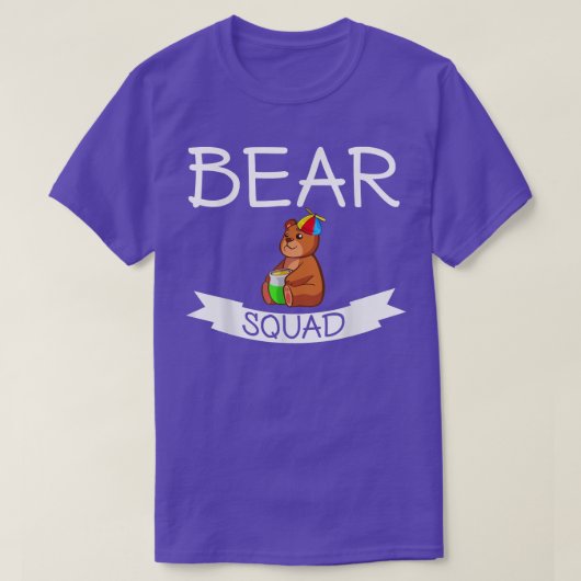 ベアースクワッド – 可愛おもしろいい Tシャツ (デザイン正面)