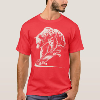 ベアースケートボード1 Tシャツ