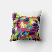 ベアースピリットアニマル装飾用クッション クッション (裏面)