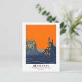 ベアーズイヤーナショナルモニュメントユタヴィンテージ ポストカード (スタンド正面)