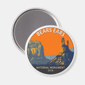 ベアーズイヤーナショナルモニュメントユタヴィンテージ マグネット (正面/裏面)