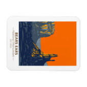 ベアーズイヤーナショナルモニュメントユタヴィンテージ マグネット (横)