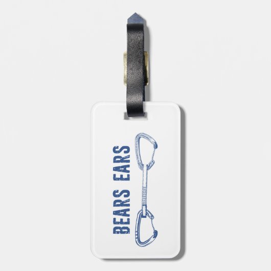 ベアーズイヤーロック登山クイックドロー ラゲッジタグ (裏面縦)