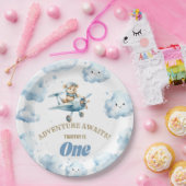ベアーズスカイワードソイリー:最初の誕生日紙プレート ペーパープレート (パーティー)