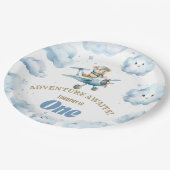 ベアーズスカイワードソイリー:最初の誕生日紙プレート ペーパープレート (アングル)