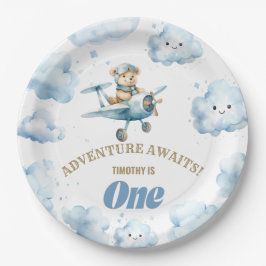ベアーズスカイワードソイリー：最初の誕生日紙プレート ペーパープレート