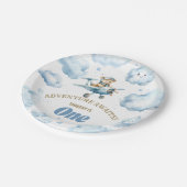 ベアーズスカイワードソイリー：最初の誕生日紙プレート ペーパープレート (アングル)