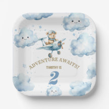 ベアーズスカイワードソイリー：2回目の誕生日紙プレート