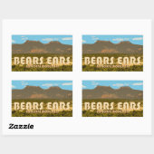 ベアーズナショナルモニュメントステッカー 長方形シール (シート)