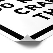 ベアーズハイウェイサインでクラップを撃つな ポスター (角)