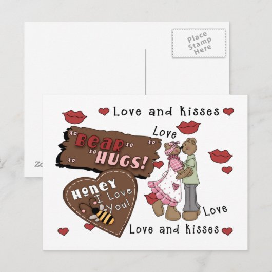 ベアーズハグ ポストカード (正面/裏面)