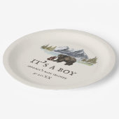 ベアーズマウンテンズベビーシャワー  ペーパープレート (アングル)