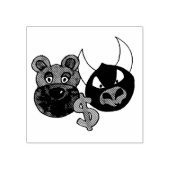 ベアーズ株式市場ドル署名マネースタンプ ラバースタンプ (インプリント)