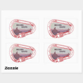 ベアーズ登山カラビナー 長方形シール (シート)