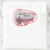 ベアーズ登山カラビナー 長方形シール (バッグ)