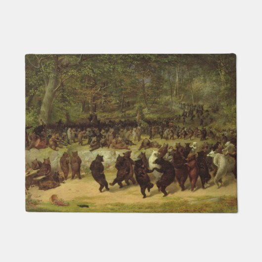 ベアーダンス絵画ズ – ウィリアム・ホルブルック・ヒゲ ドアマット (正面)