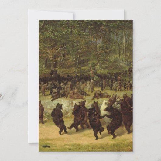 ベアーダンス絵画ズ – ウィリアム・ホルブルック・ヒゲ 招待状 (正面)