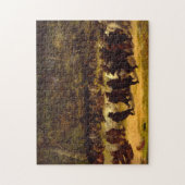 ベアーダンス、1870年ウィリアム・ホルブルック・ヒゲ ジグソーパズル (縦)