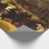 ベアーダンス、1870年ウィリアム・ホルブルック・ヒゲ ラッピングペーパー (角)