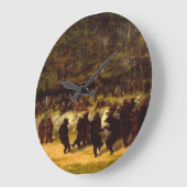 ベアーダンス、1870年ウィリアム・ホルブルック・ヒゲ ラージ壁時計 (傾斜)