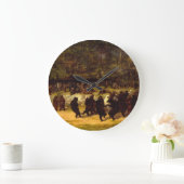 ベアーダンス、1870年ウィリアム・ホルブルック・ヒゲ ラージ壁時計 (ホーム)