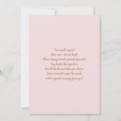 ベアーツインガールズベビーシャワー招待状 招待状 (裏面)