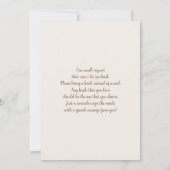 ベアーツインズベビーシャワー招待状 招待状 (裏面)