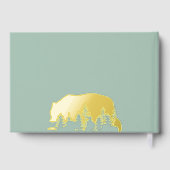 ベアーテディバーリーウェイト金ゴールドグリッター ゲストブック (裏面)