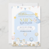 ベアーテディベビーブルーボーイアクイエカアクエッカ招待状 招待状 (正面)