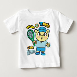 ベアーテニス選手 ベビーTシャツ
