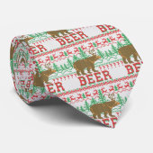 ベアーディアーまたはビールクリスマスジャンパーニットスタイル ネクタイ (ロール)