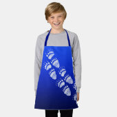 ベアートラックを青に – EmプロンS エプロン (着用した状態)