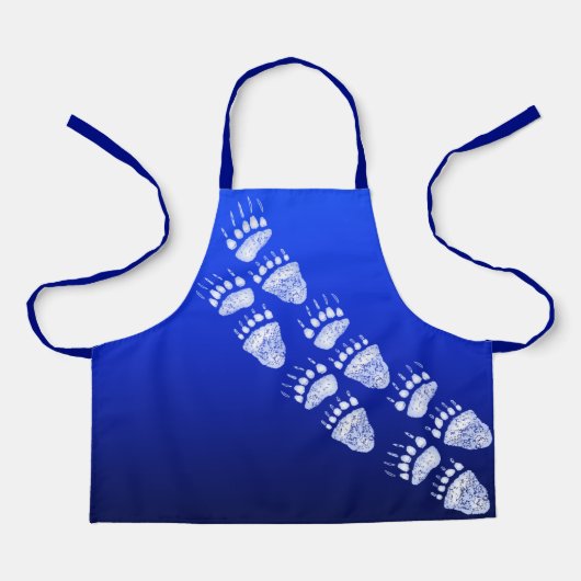 ベアートラックを青に – EmプロンS エプロン (正面)