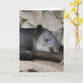 ベアードのバクの挨拶状 カード (黄色い花)