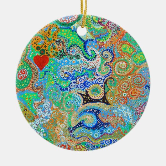 ベアードのduschatkoによる私の幸せな場所のオーナメント セラミックオーナメント (正面)