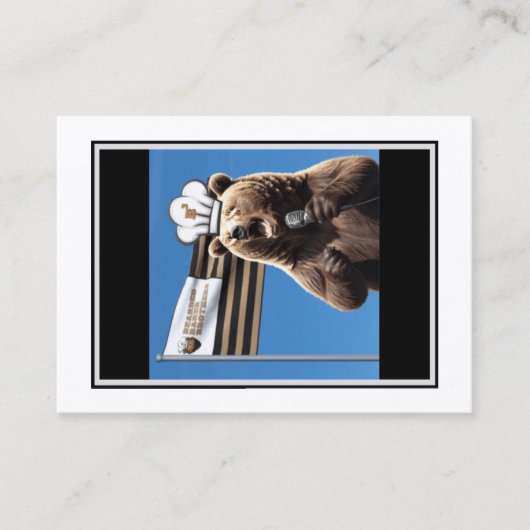 ベアードベーカー銀行トレーディングカード:クマ国旗 コーリングカード (正面)