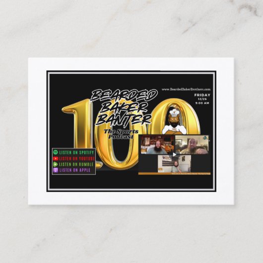 ベアードベーカー銀行トレーディングカード:第100話 コーリングカード (正面)