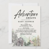 ベアードライブバイベイビーシャワーが冒険|過去記事 招待状 (正面)