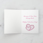 ベアーハグとベアーキスバレンタイングリーティングカード シーズンカード (内部)