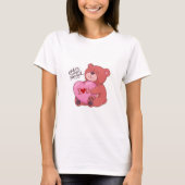 ベアーハグハートラブティー – 常に抱擁 Tシャツ (正面)