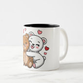 ベアーハグ&ハートビート ツートーンマグカップ (正面右)