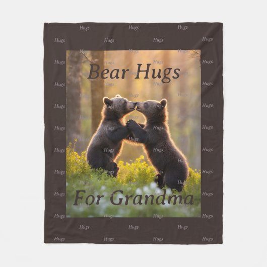 ベアーハグ フリースブランケット (正面)