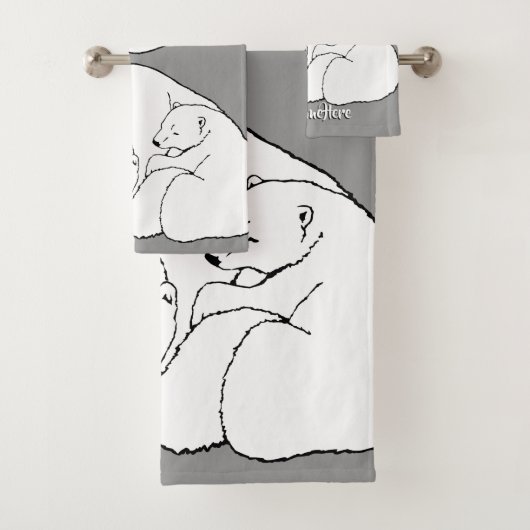 ベアーバスタオルカスタムセット付きベアーカブタオル バスタオルセット (インサイチュ)