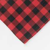 ベアーバッファローチェックマウンテンリビング フリースブランケット (角)