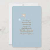 ベアーバルーズボーイベビーシャワー招待状 招待状 (裏面)