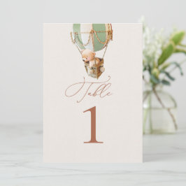 ベアーバルーンのテーブル番号