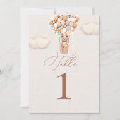 ベアーバルーンのテーブル番号 (正面)