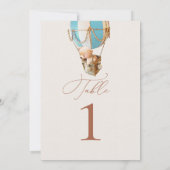 ベアーバルーンのテーブル番号 (裏面)