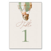 ベアーバルーンのテーブル番号 テーブルナンバー (正面)