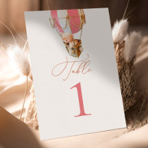 ベアーバルーンのテーブル番号